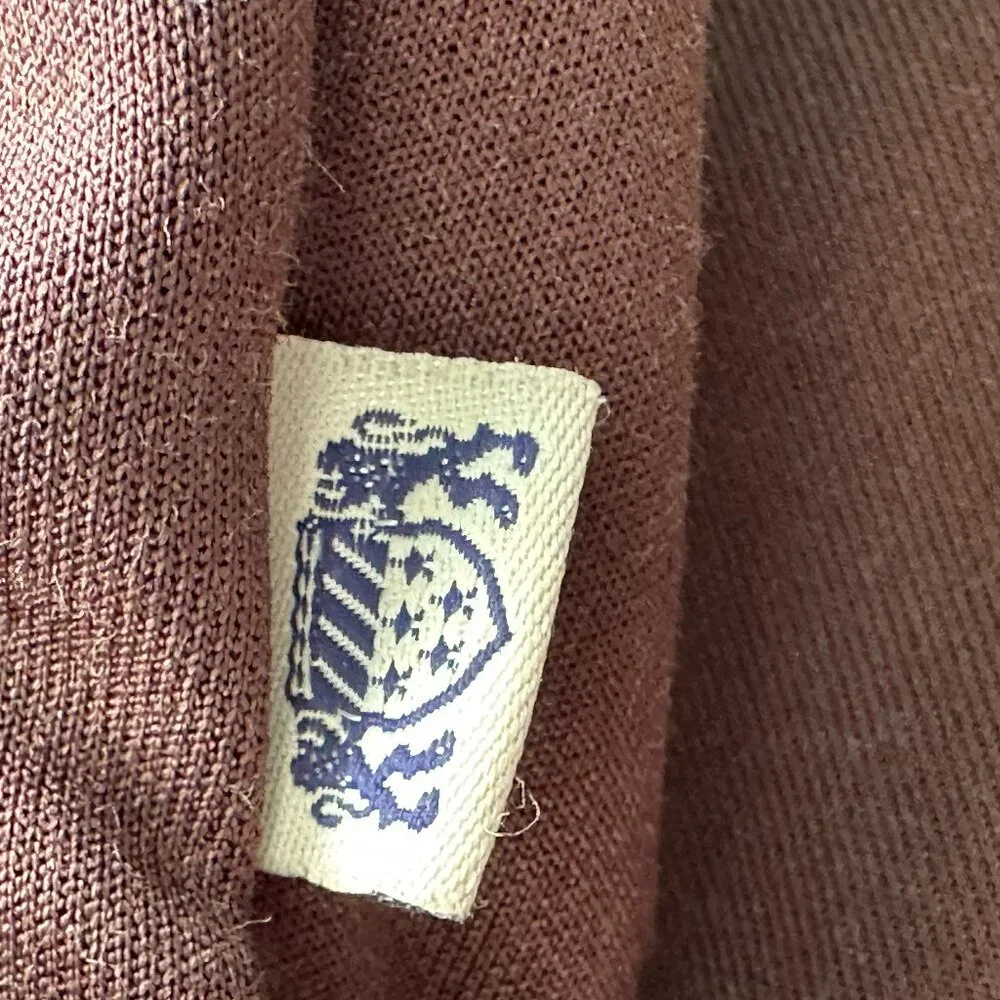 Vintage Blue Marlin SweatShirt Mens Medium Brown Full Zip Pockets Cotton Poly - Picture 3 of 10